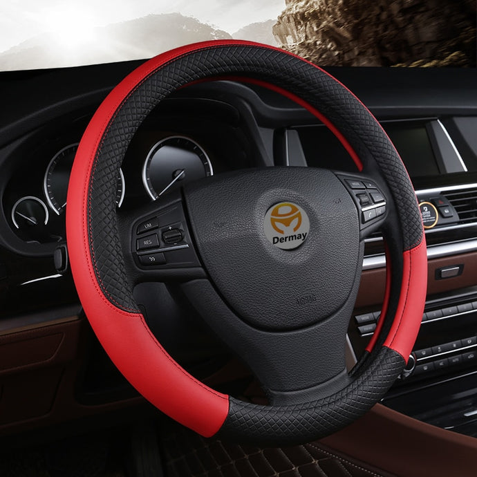 PU Leather Universal Car Steering-wheel Cover