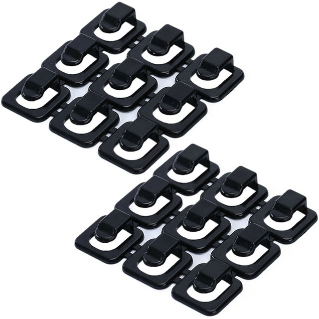 18Pcs Car Wire Clip USB Cable