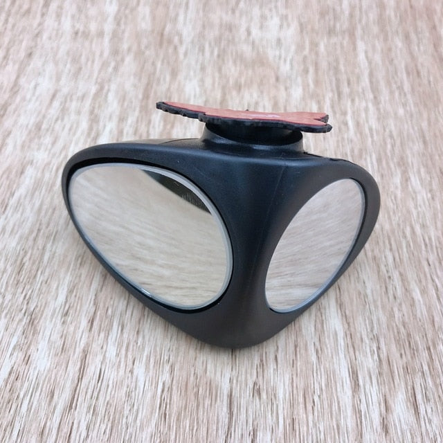 1 Piece 360 Degree Rotatable 2 Side mirror