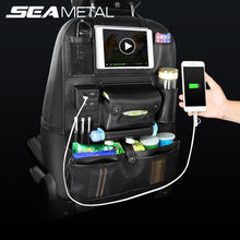 Load image into Gallery viewer, Car Seat Back Bag Car (4 USB Charger)