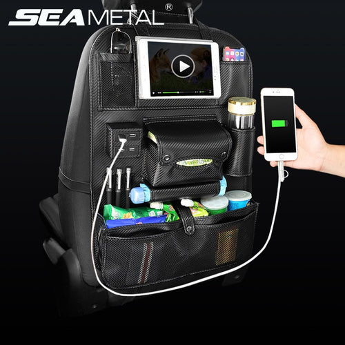 Car Seat Back Bag Car (4 USB Charger)