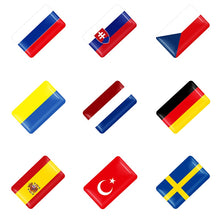 Load image into Gallery viewer, 10pcs 3D Epoxy Car styling National flag logo