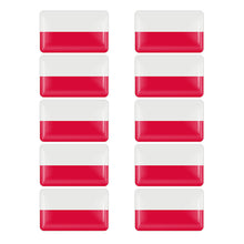 Load image into Gallery viewer, 10pcs 3D Epoxy Car styling National flag logo