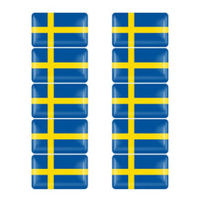 Load image into Gallery viewer, 10pcs 3D Epoxy Car styling National flag logo